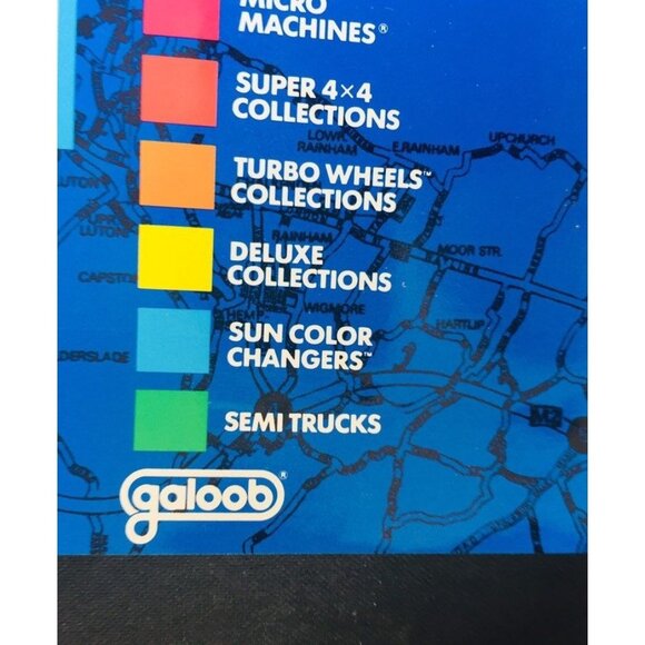 Micro Machine Poster Lewis Galoob Toys 1988 Scale Miniatures The 1989 Collection - Picture 5 of 8